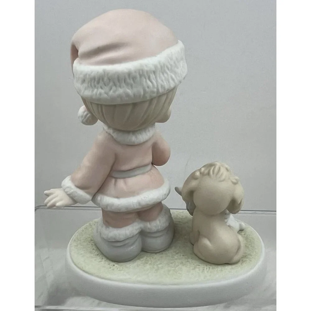 Precious Moments Wishing You a HO HO HO Figure VTG 1992 527629 G-Clef Enesco - Picture 6 of 11